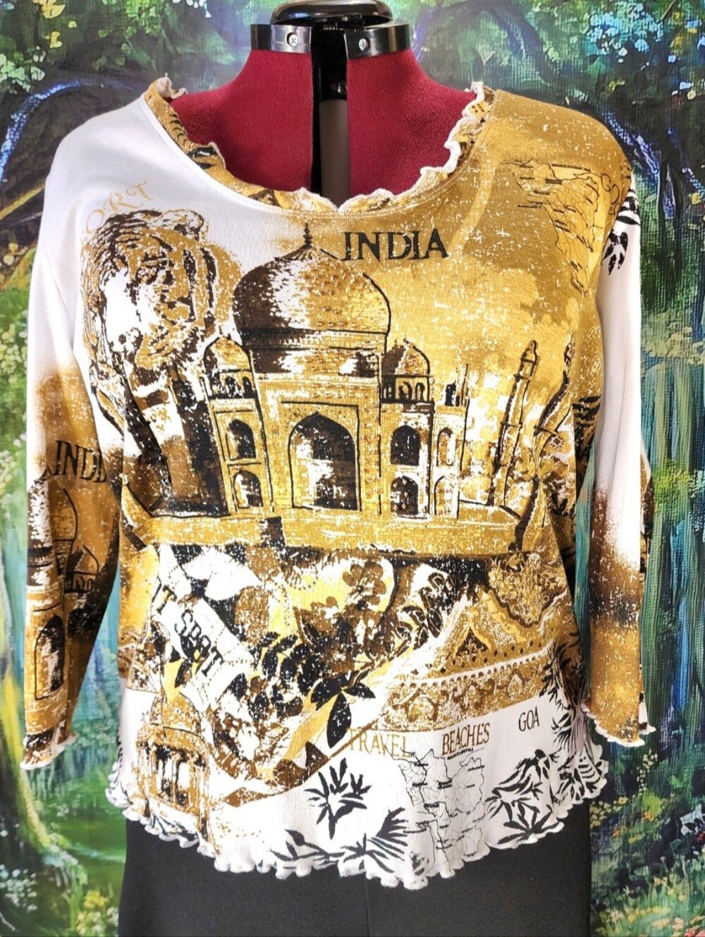 VINTAGE Y2K Notations India Top NWT 1X